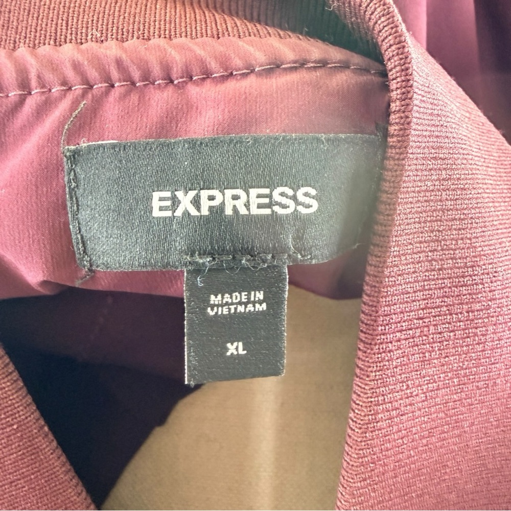 Express Deep Purple Bomber Jacket - image 7